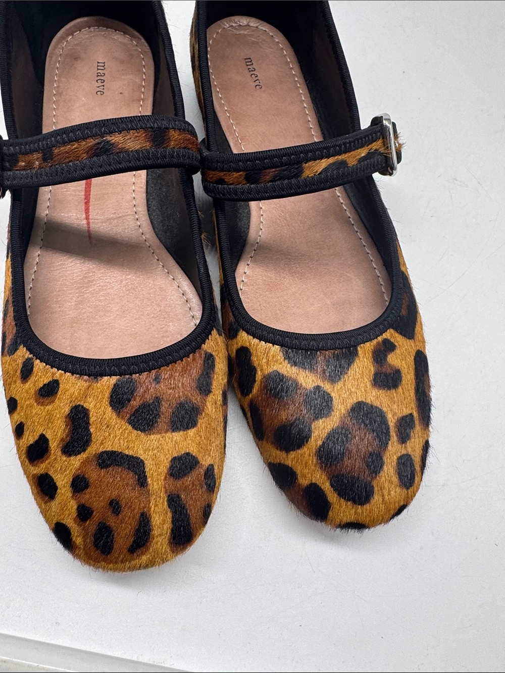 Anthropologie Maeve Leopard Mary Jane Flats Size 40 - Picture 5 of 13